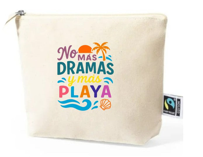Pack bolso + neceser "No más dramas y más playa"