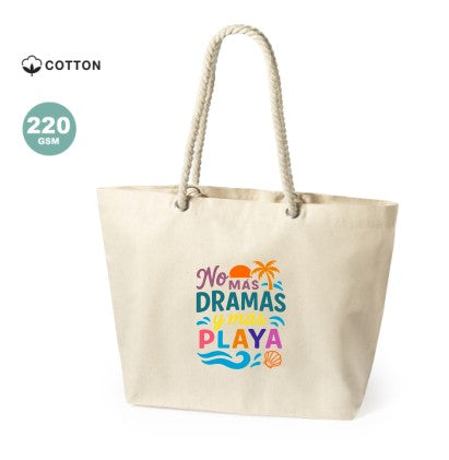 Pack bolso + neceser "No más dramas y más playa"