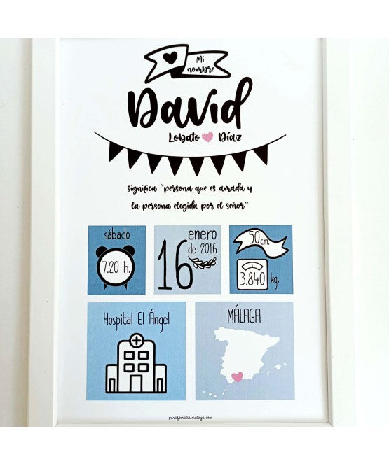 Lámina Natalicio Personalizada